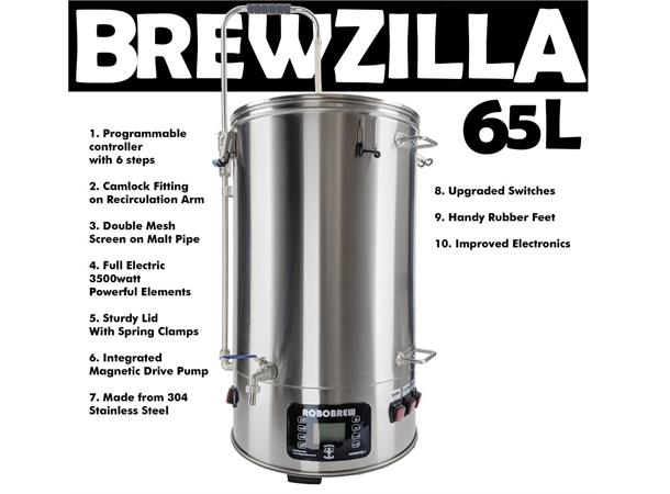 Brewzilla 65 L, gen. 3.1.1 inkl. gratis bryggesett