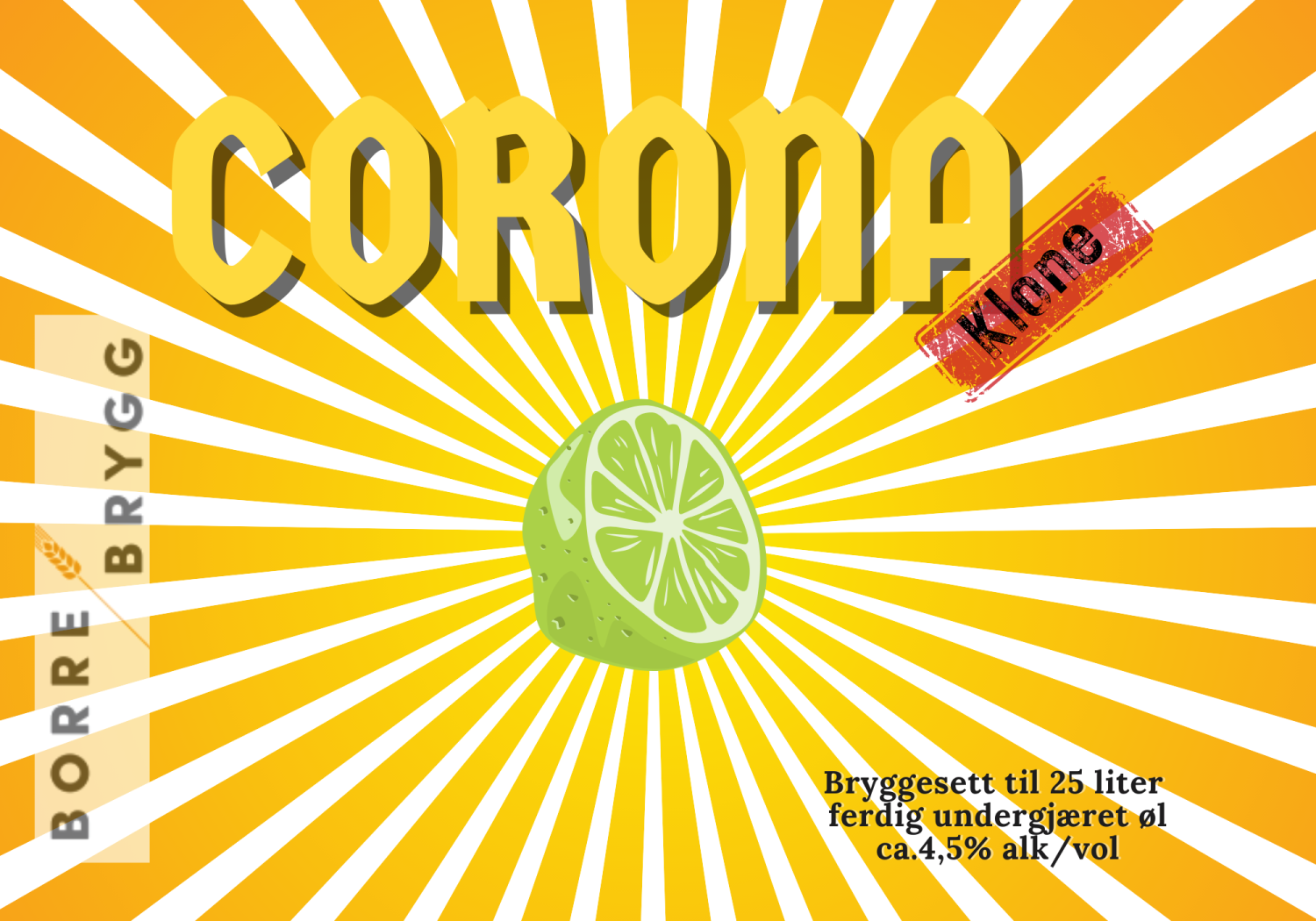 Ølsett 25l Corona klone