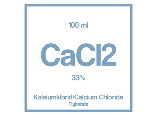 Kalsiumklorid CaCI2 33% E509 100 ml