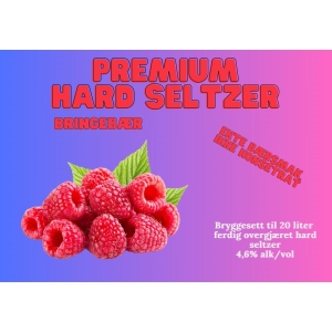 Premium Hard Seltzer Bringebær 20L