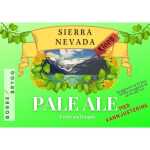 Sierra Nevada Pale Ale klone allgrain 25L