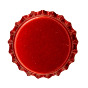 Kronkork rød metallic 26mm 100 stk