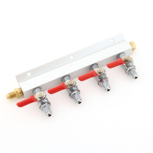 CO2 manifold med 4 uttak, MFL gjenger