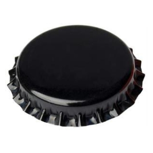 Kronkork sort 26mm 100 stk