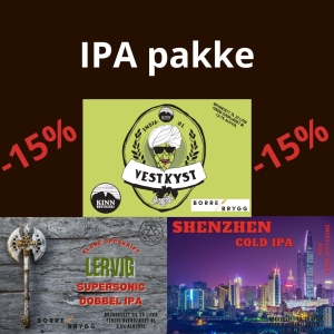 IPA pakke - 3 bryggesett allgrain